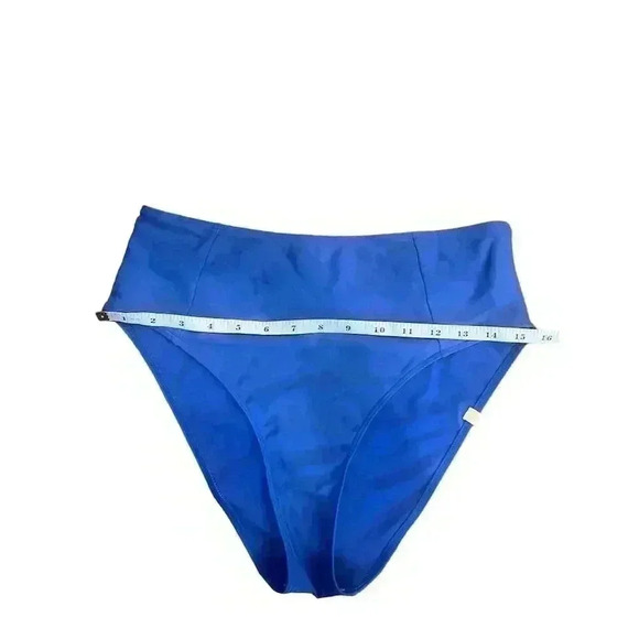 Summersalt Women's High-Waist Bikini Bottom Blue Size 6 - Picture 7 of 9